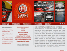 Tablet Screenshot of hardingsteel.com